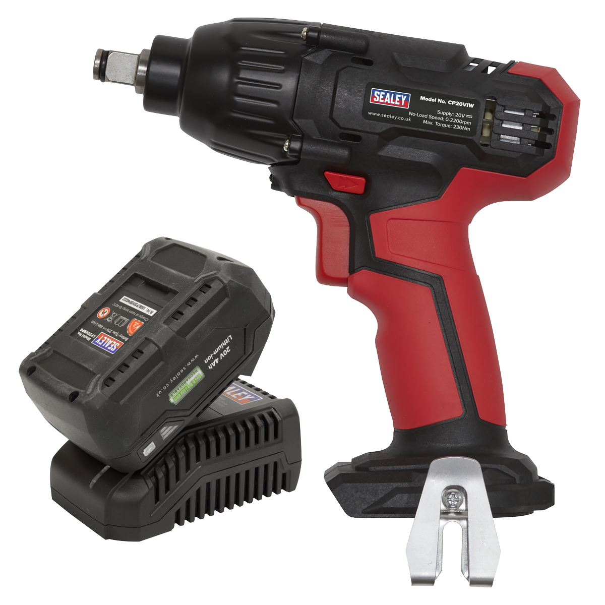 20V 4Ah SV20 Series 1/2"Sq Drive Impact Wrench Kit 230Nm