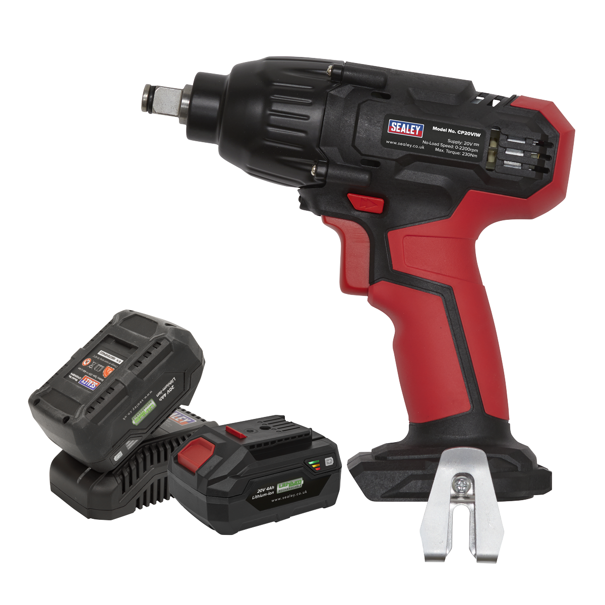 20V SV20 Series 1/2"Sq Drive Impact Wrench - 2 Batteries
