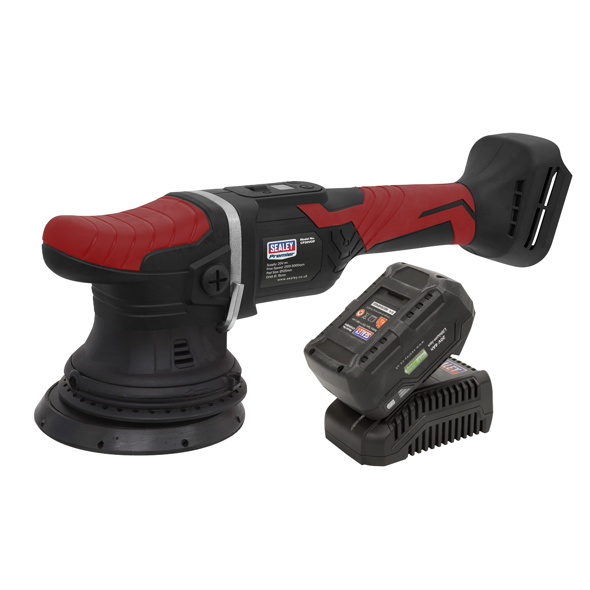 20V SV20 Series Ø125mm Cordless Orbital Polisher Kit