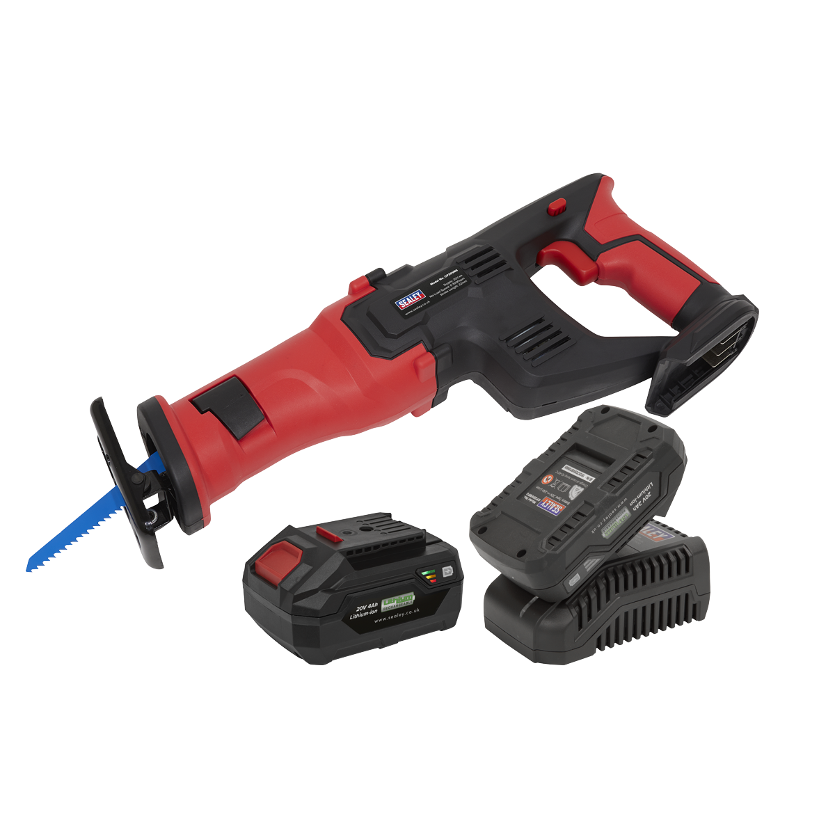 20V SV20 Series Cordless Reciprocating Saw Kit - 2 Batteries
