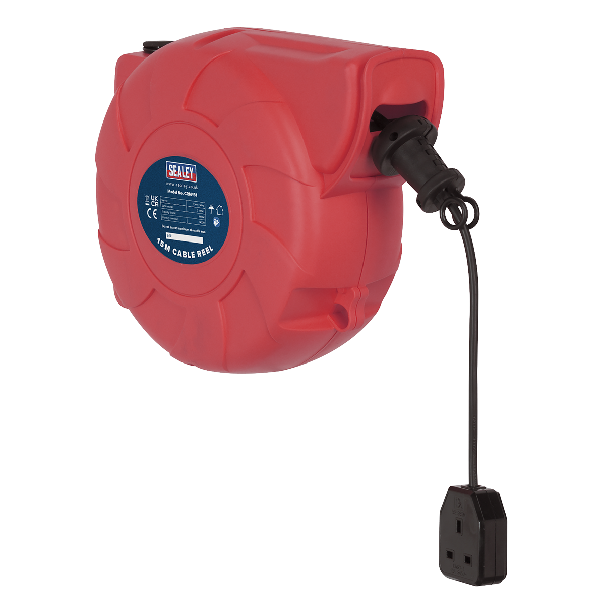 15m Retracting Cable Reel 230V