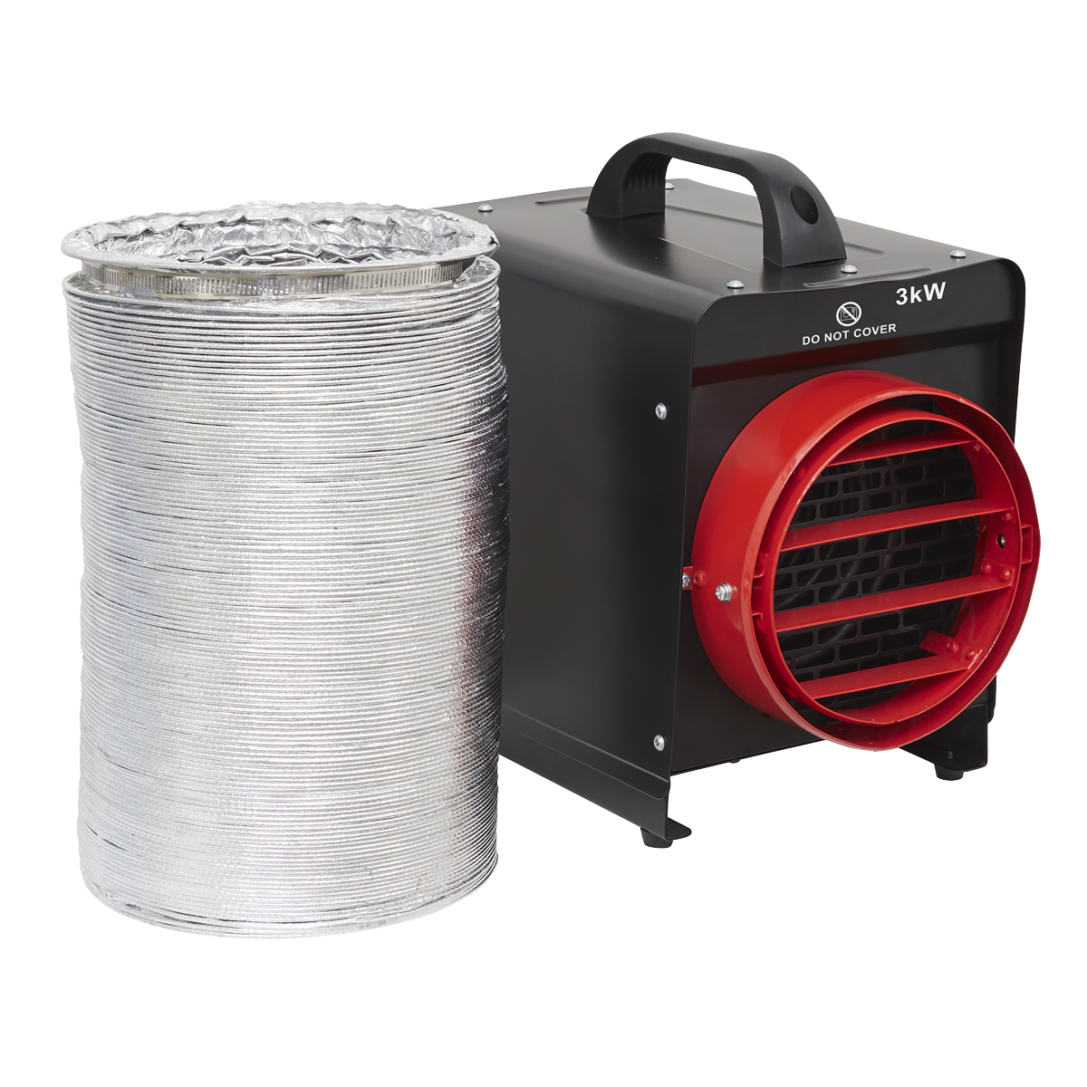 3kW Industrial Fan Heater with Ducting