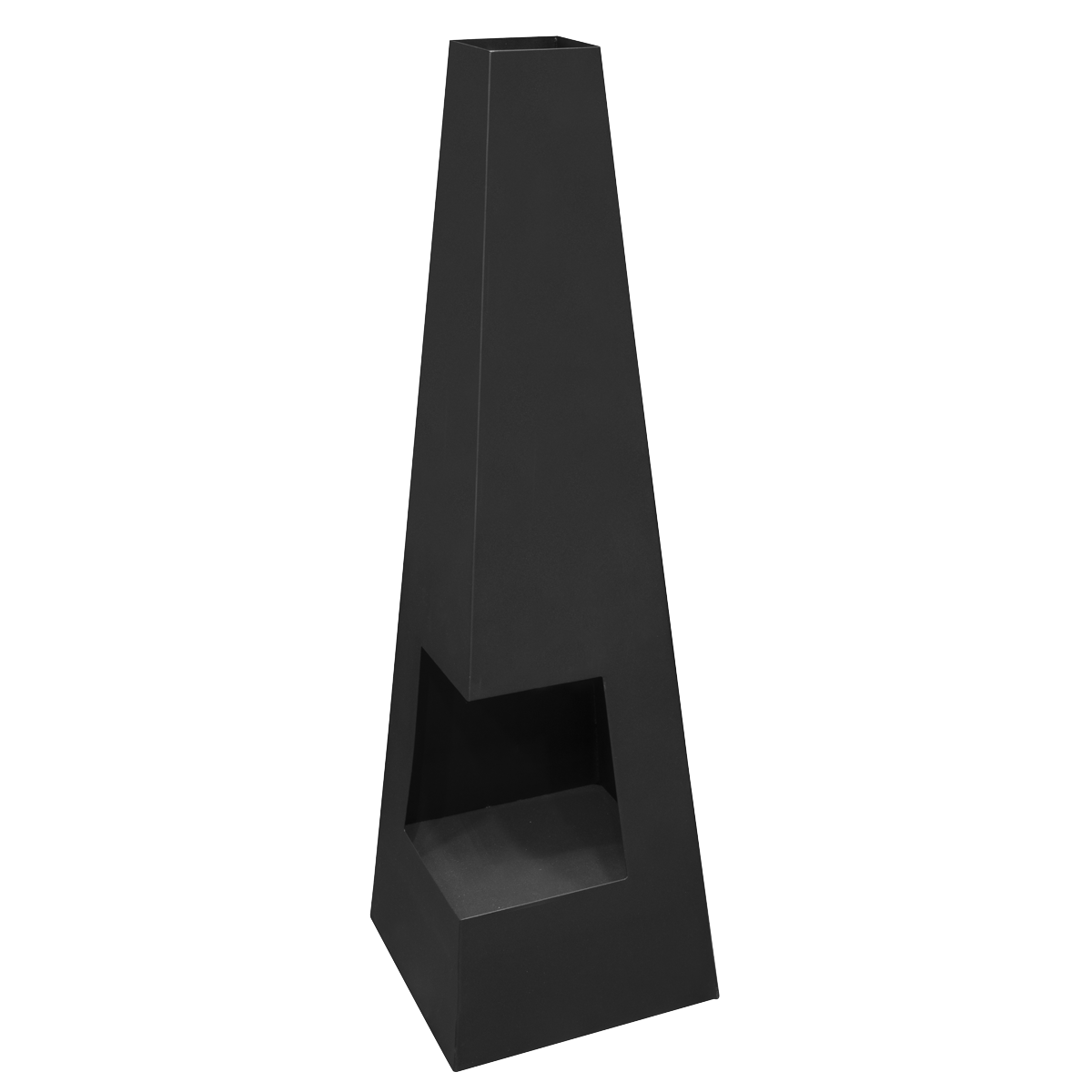 Dellonda Chiminea for Outdoor Use - Black Steel