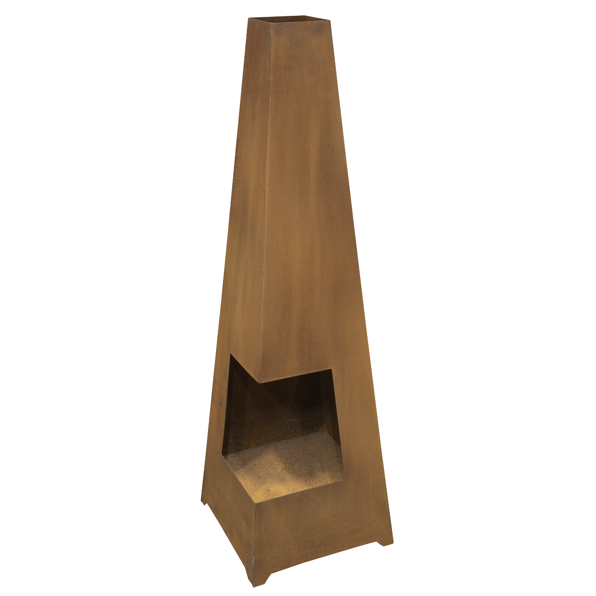 Dellonda Chiminea for Outdoor Use - Corten Steel