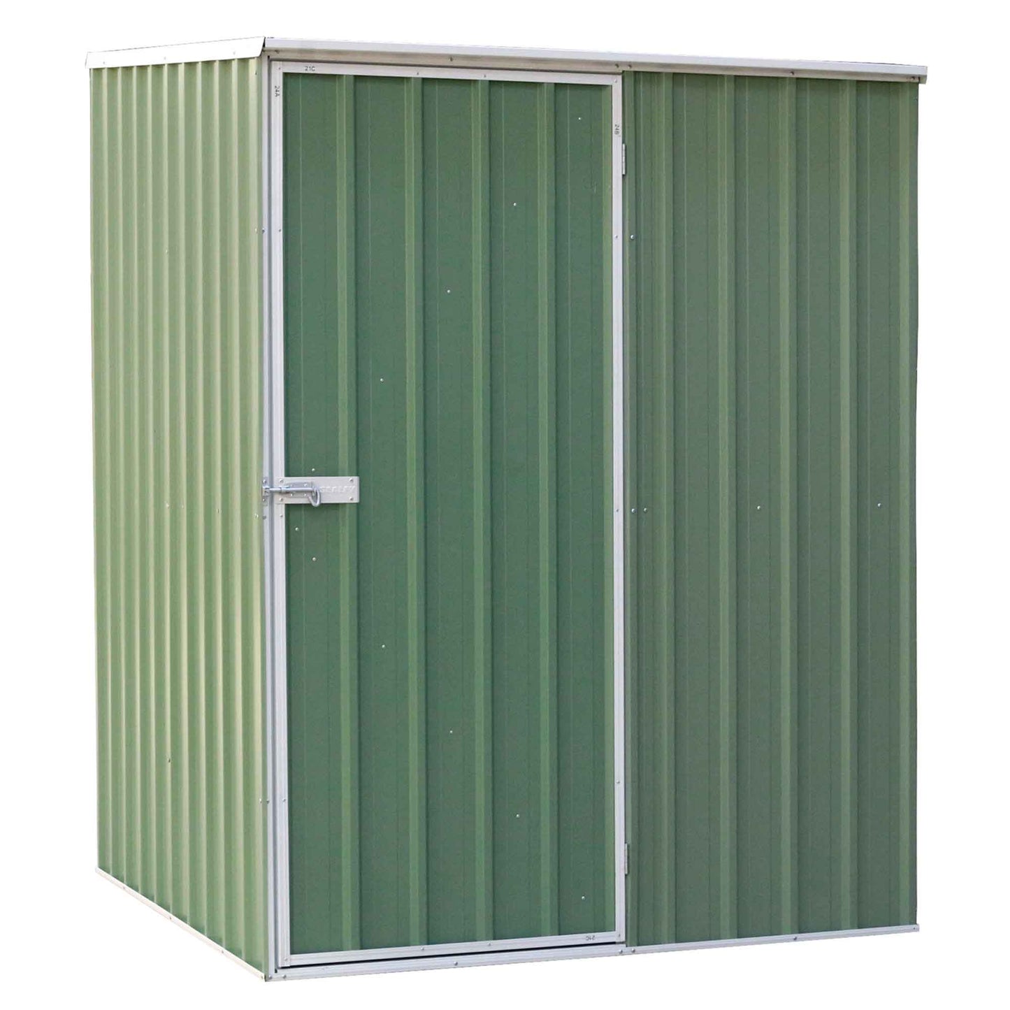 Dellonda Galvanised Steel Metal Garden Shed – Green