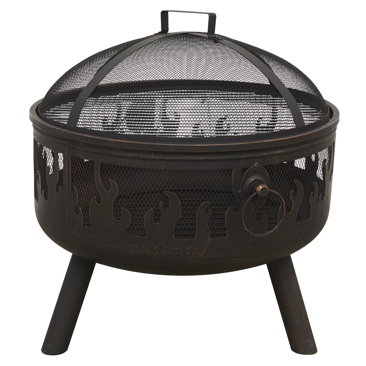 Dellonda Deluxe Outdoor Firepit, Cooking Grill & Poker
