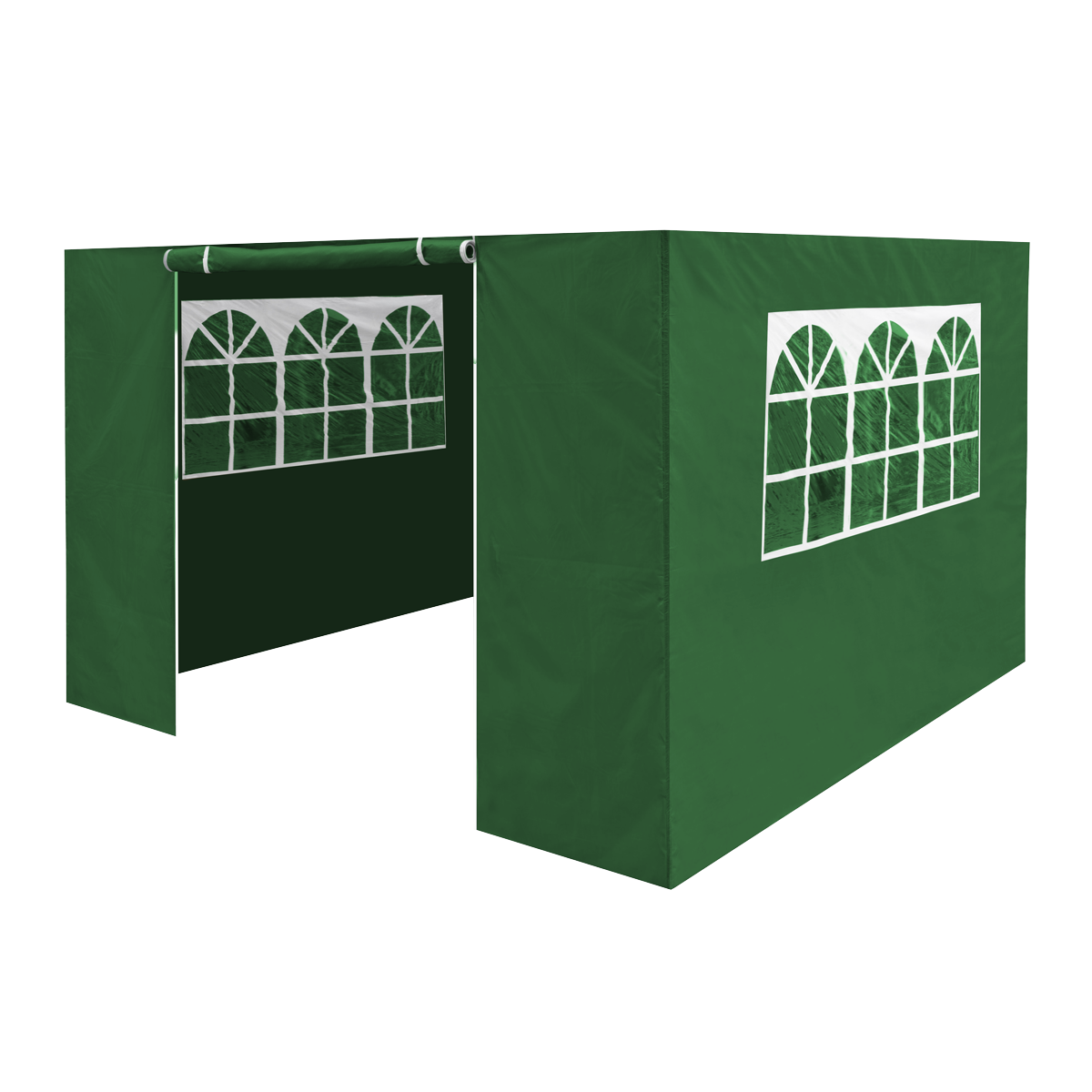 Dellonda Premium Fabric Side Panels - Dark Green