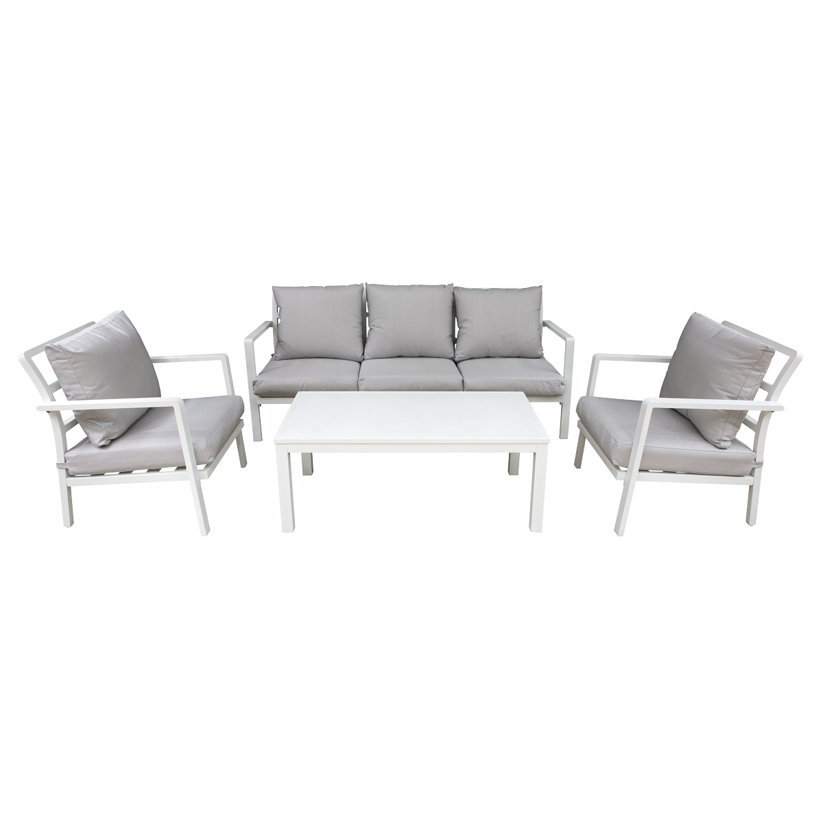 Dellonda Kyoto 4pc Aluminium Outdoor Sofa Set