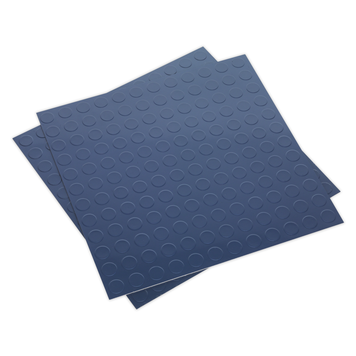 457.2 x 457.2mm Vinyl Floor Tile with Peel & Stick Backing - Blue Coin Finish - Pack of 16
