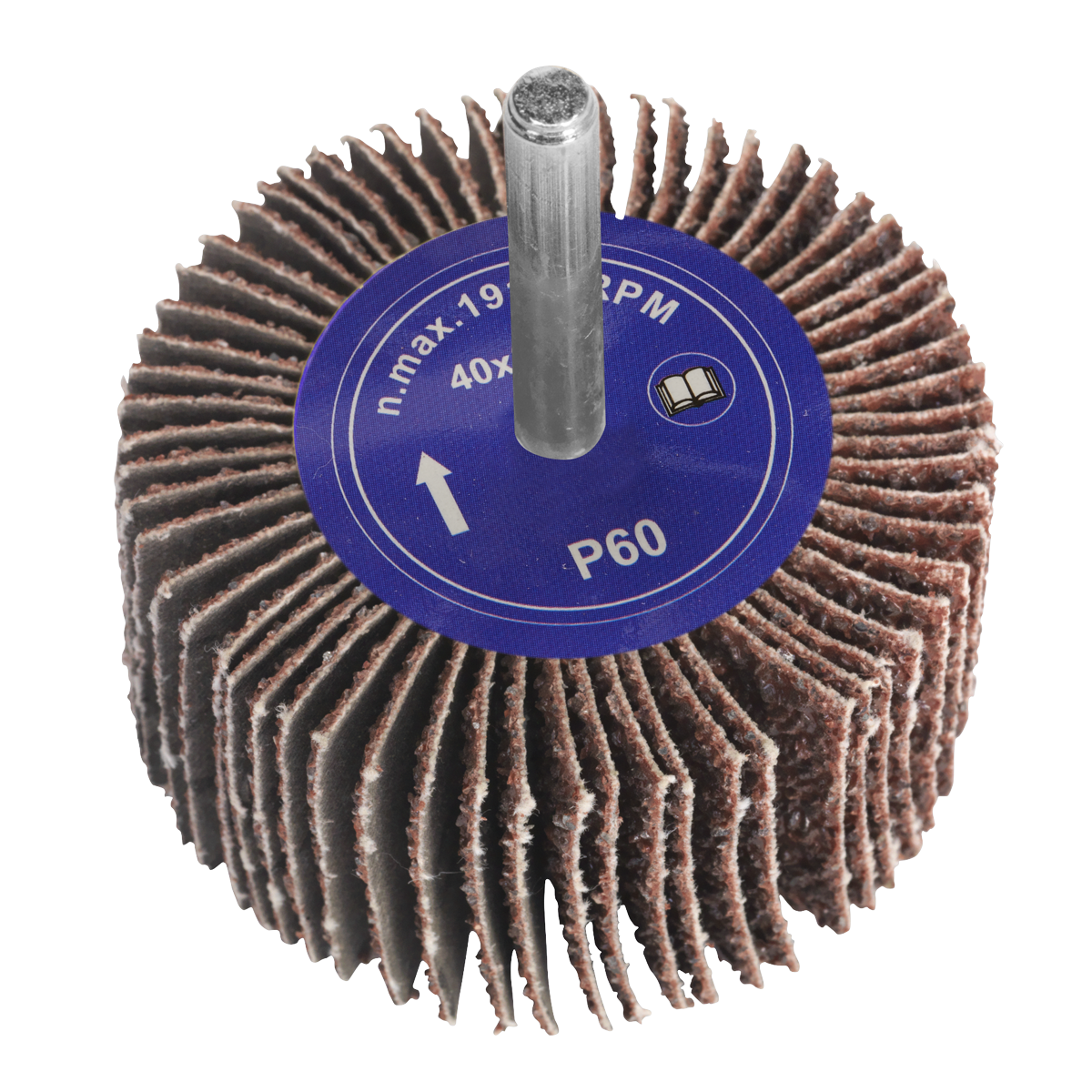 Ø40 x 30mm Flap Wheel 6mm Shaft 60Grit
