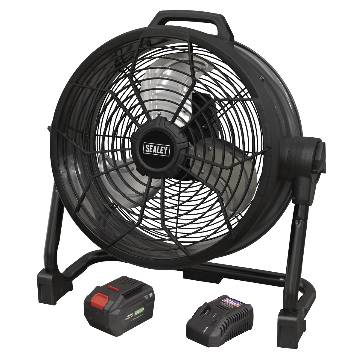 20V SV20 Series 16" 2-in-1 Cordless/Corded High Velocity Drum Fan Kit