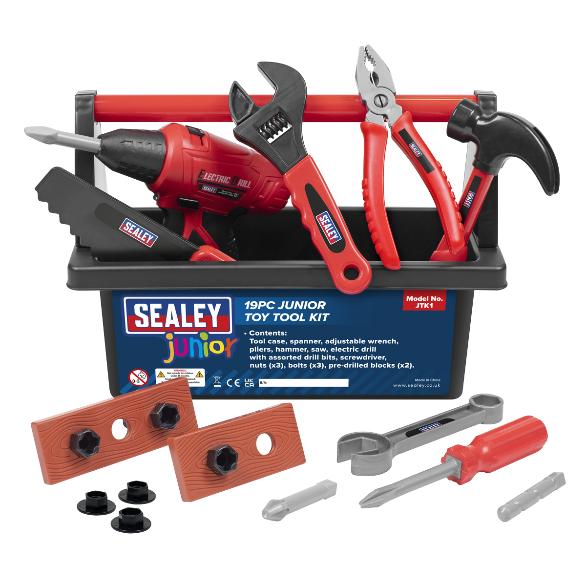 19pc Junior Toy Tool Kit