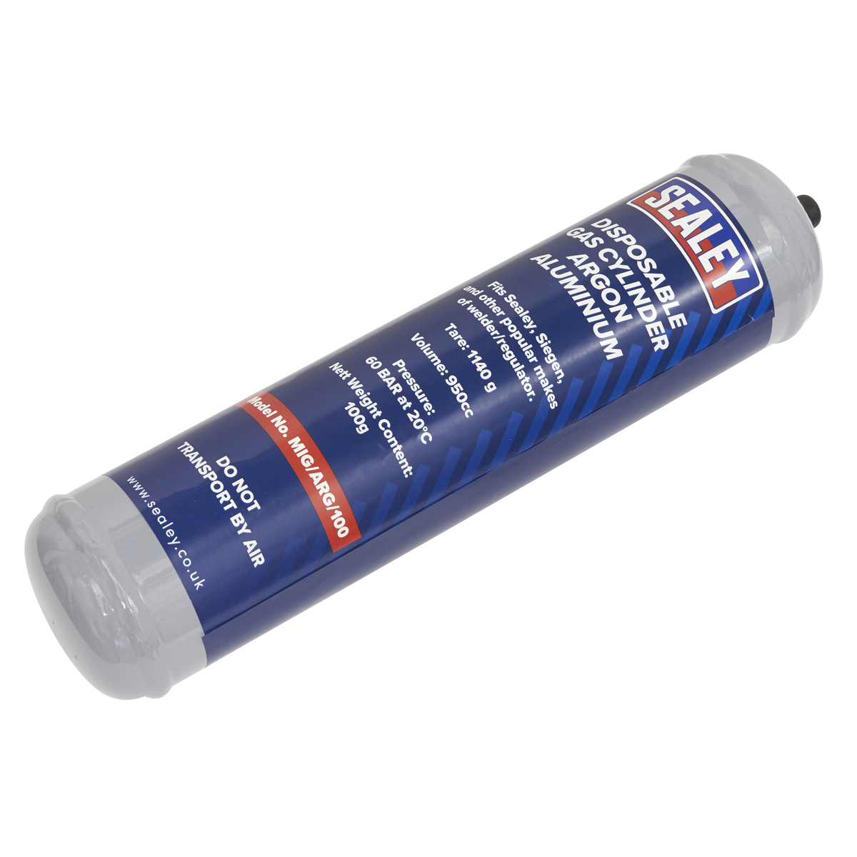 100g Disposable Gas Cylinder - Argon