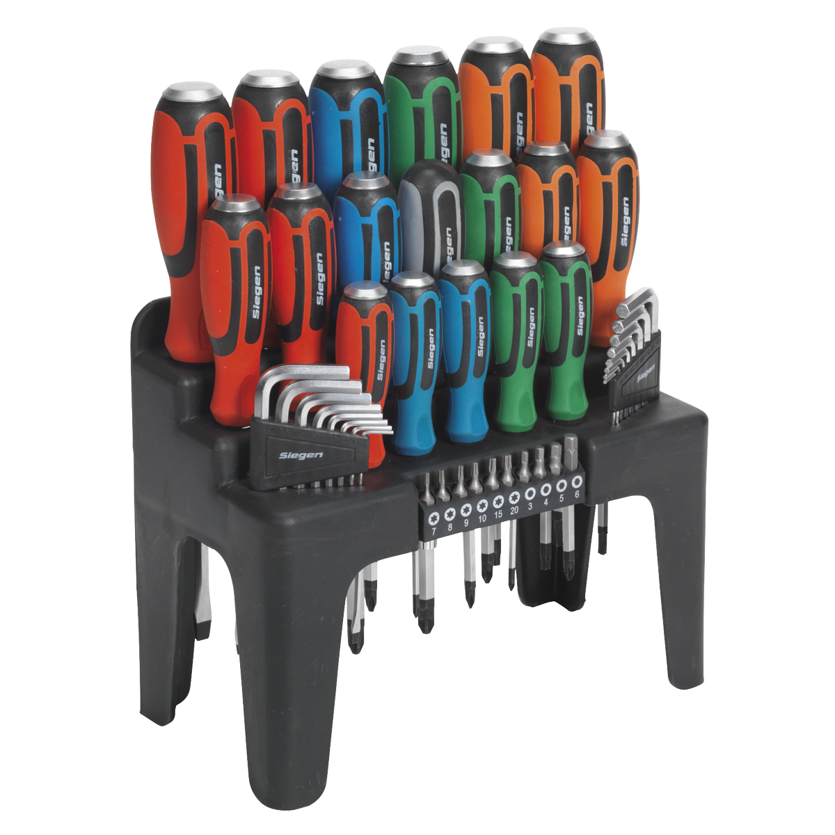 44pc Hammer-Thru Screwdriver, Hex Key & Bit Set