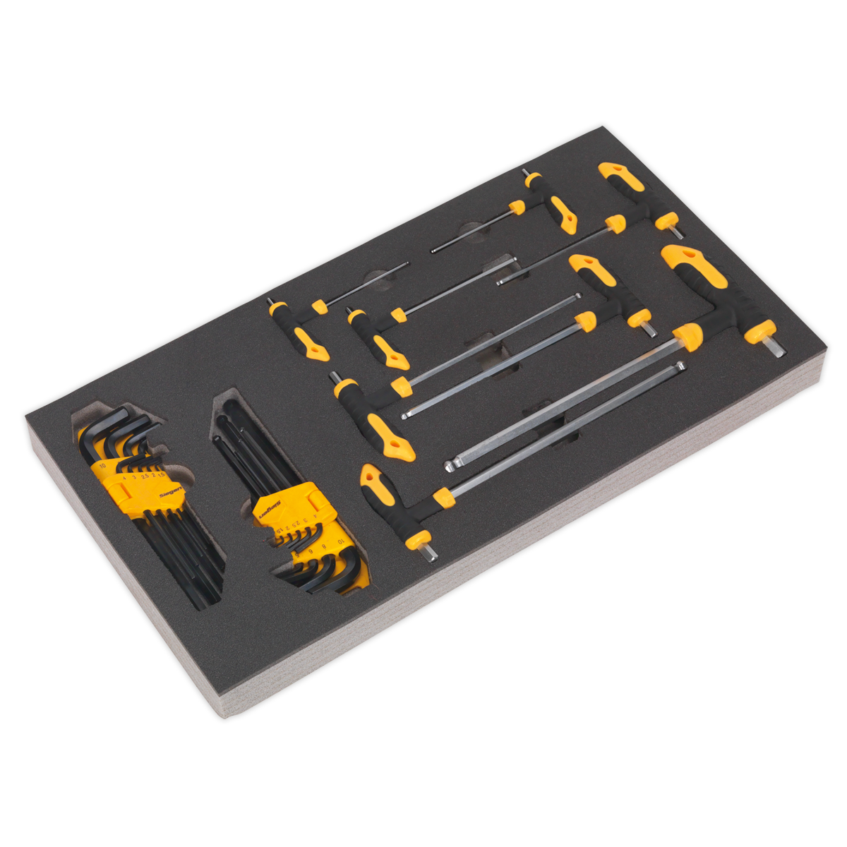 26pc T-Handle & Standard Hex Key Set with Tool Tray