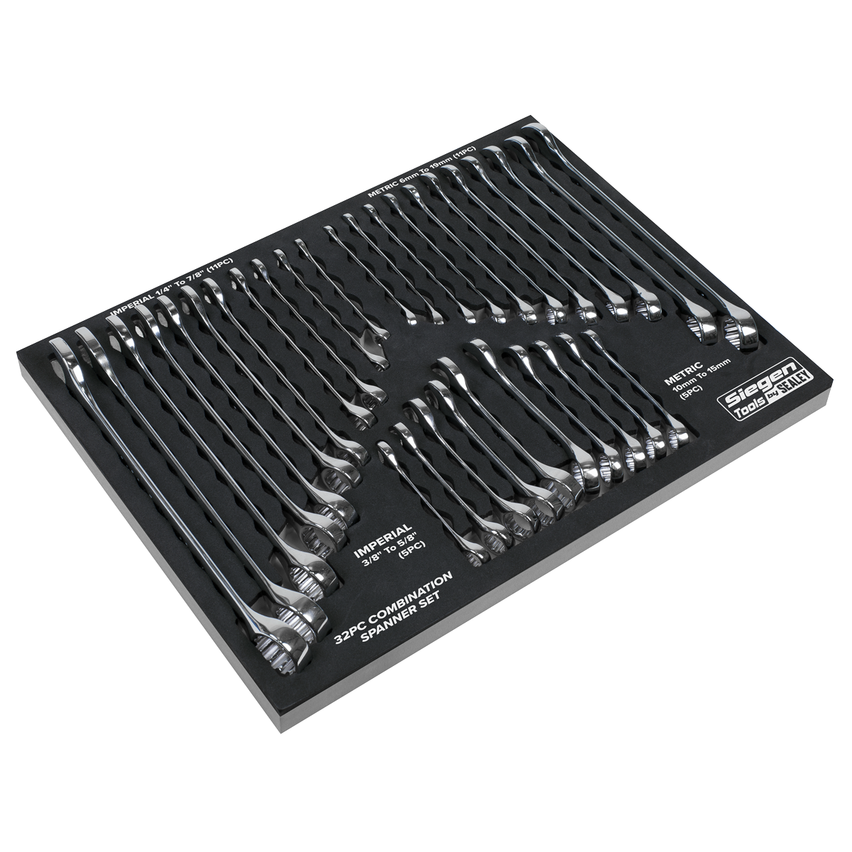 32pc Combination Spanner Set - Metric/Imperial