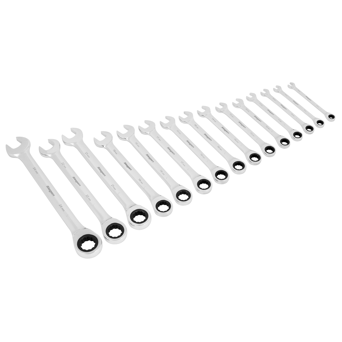 15pc Combination Ratchet Spanner Set