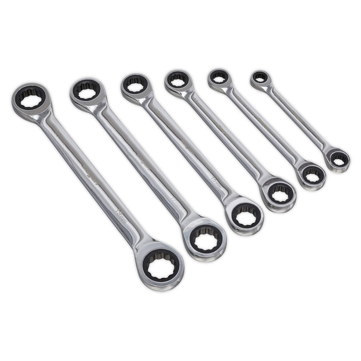 6pc Double End Ratchet Ring Spanner Set