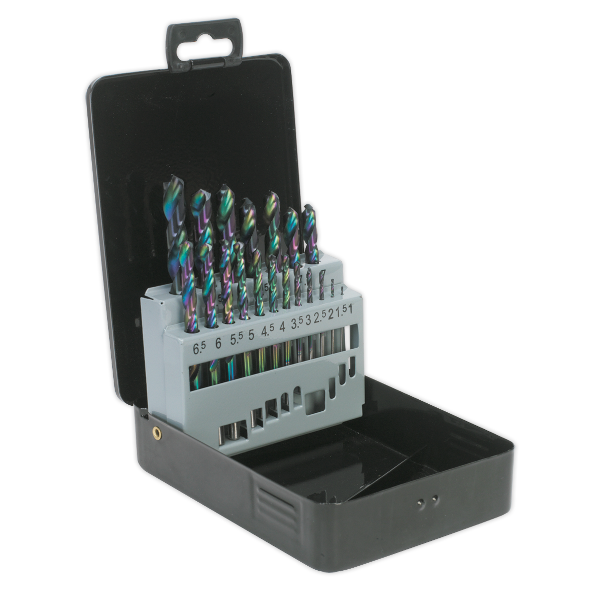 19pc HSS Edge Ground Drill Bit Set