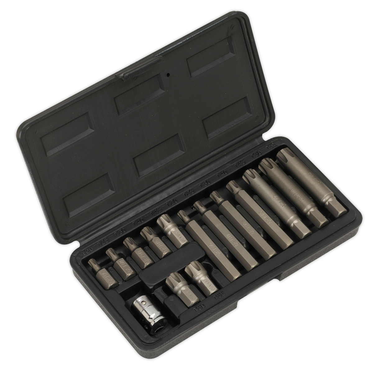 15pc 3/8"Sq Drive Ribe Bit & Holder Set