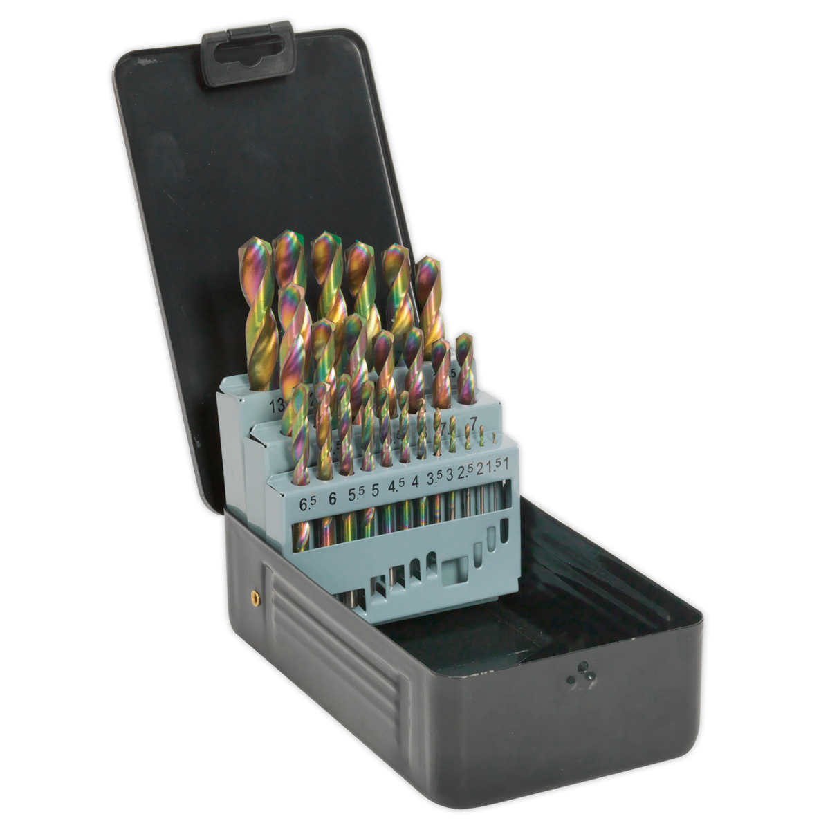 25pc HSS Edge Ground Drill Bit Set - DIN 338