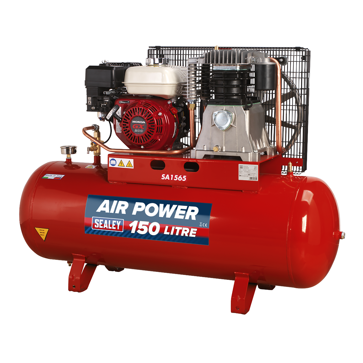 150L Belt Drive Air Compressor with Petrol Engine 6.5hp