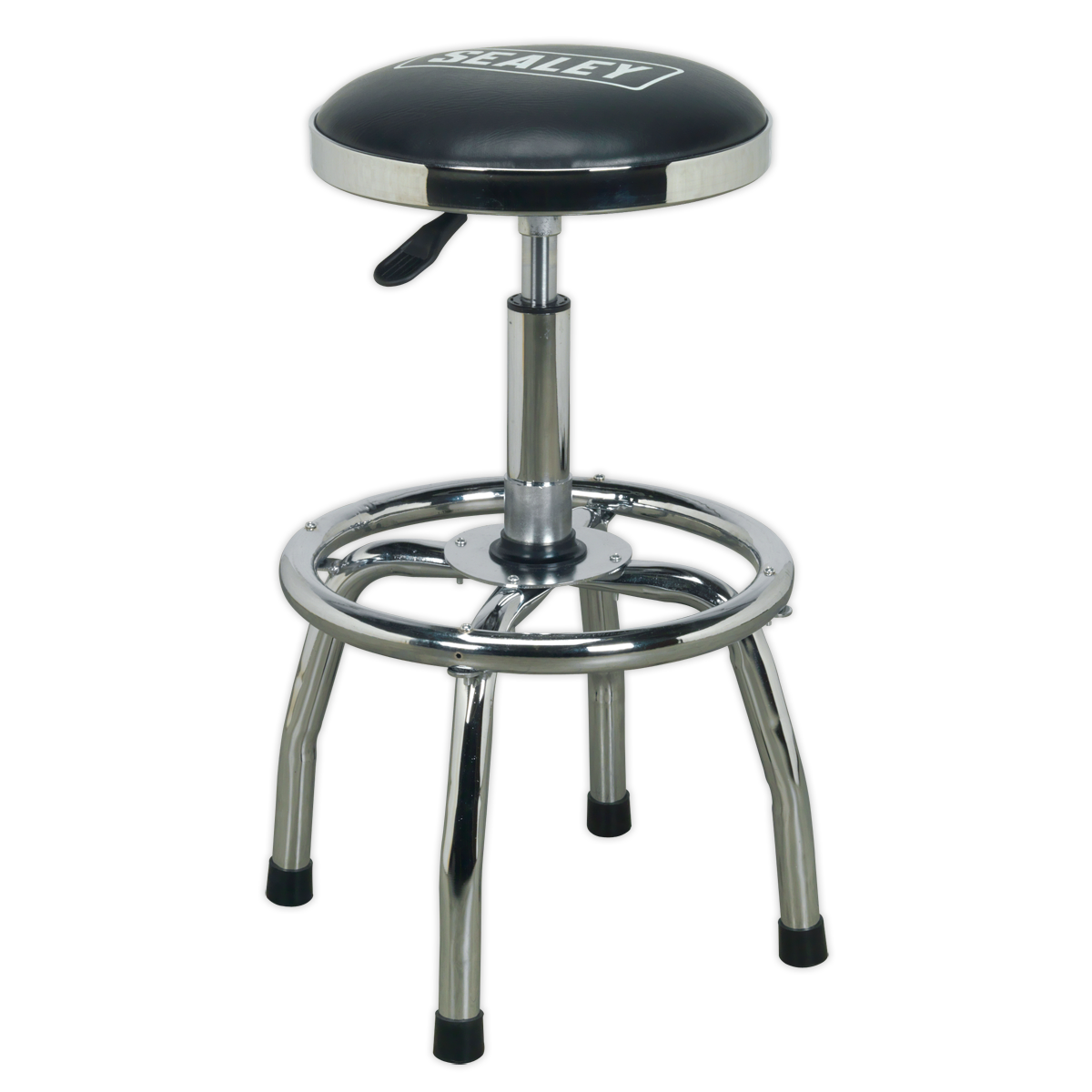 Heavy-Duty Pneumatic Workshop Stool with Adjustable Height Swivel Seat