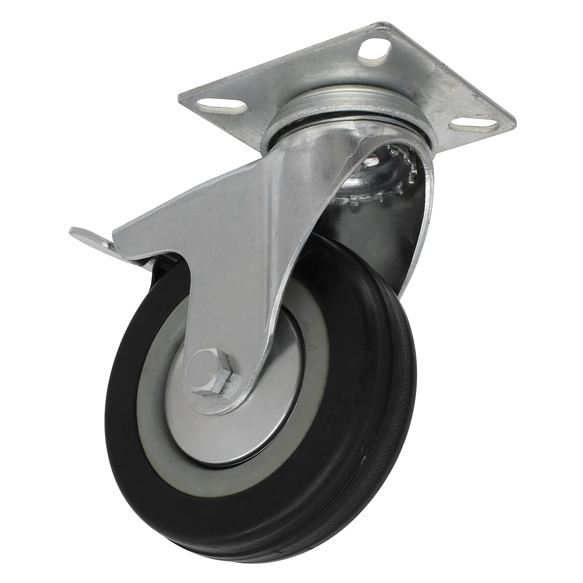 Ø100mm Castor Wheel Swivel Plate with Brake