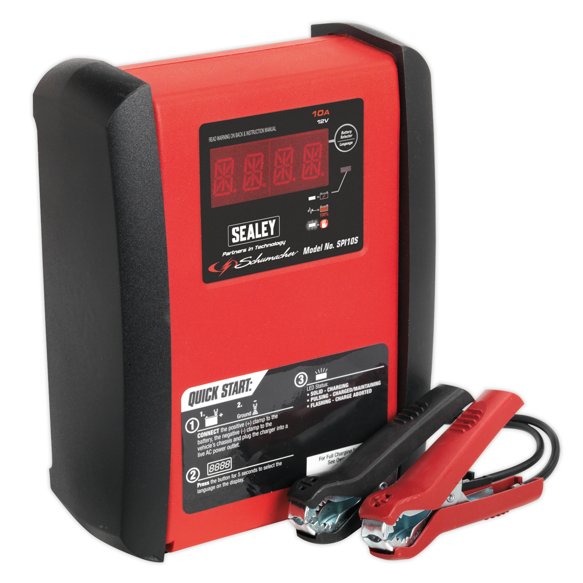 Schumacher® 10A 12V Automatic Smart Battery Charger & Maintainer