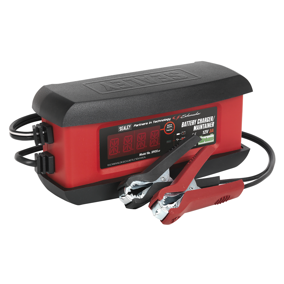 Schumacher® 3A 12V Intelligent Lithium Battery Charger & Maintainer