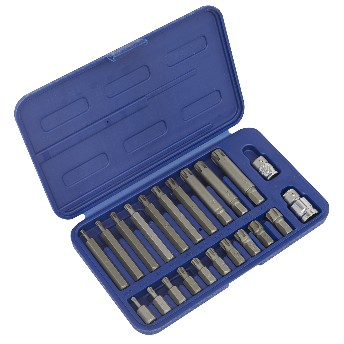 22pc 3/8" & 1/2"Sq Drive Ribe Set