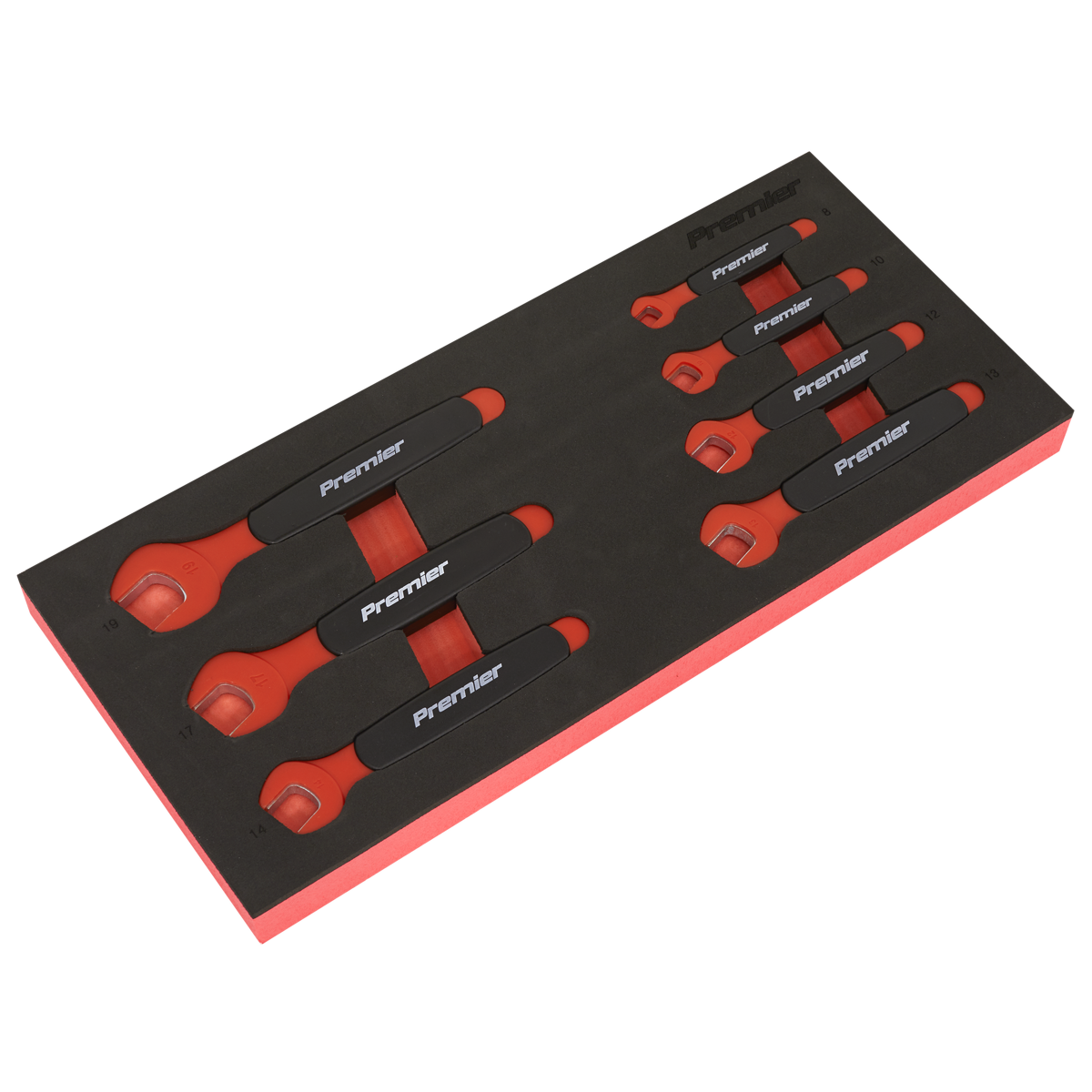 7pc Insulated Open-End Spanner Set with Tool Tray - VDE Approved