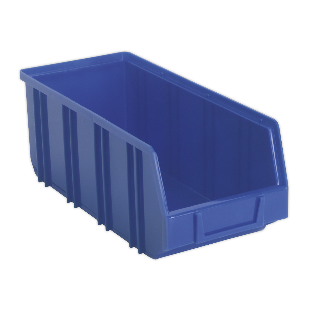 145 x 335 x 125mm Deep Plastic Storage Bin - Blue - Pack of 16