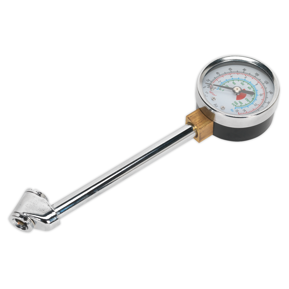Tyre Pressure Gauge with Twin Connector