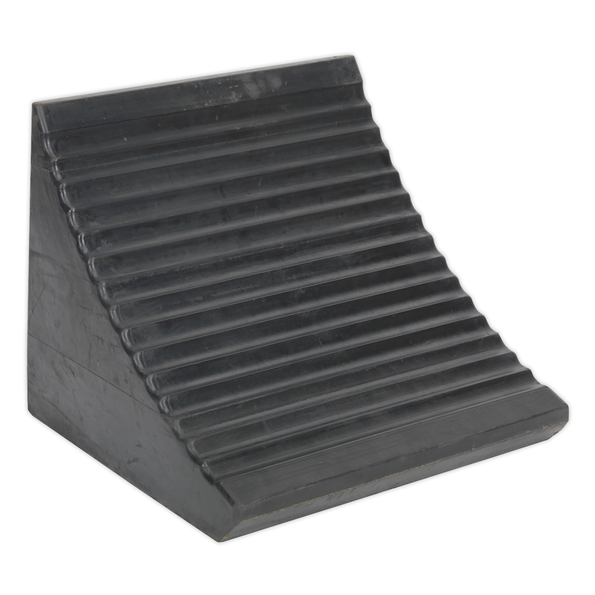 Heavy-Duty Rubber Wheel Chock - Single