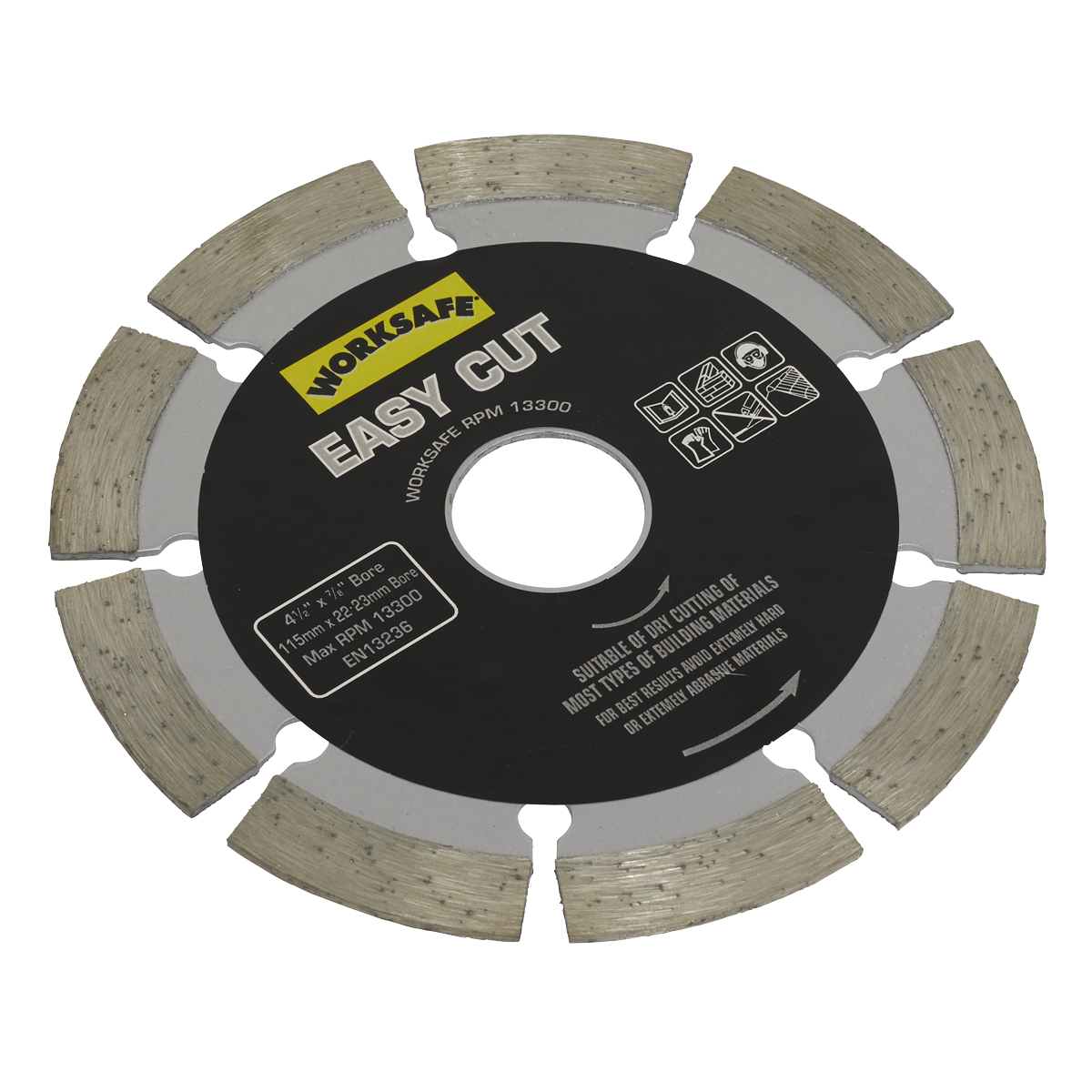 Ø115 x Ø22mm Silver Easy Cut Diamond Blade