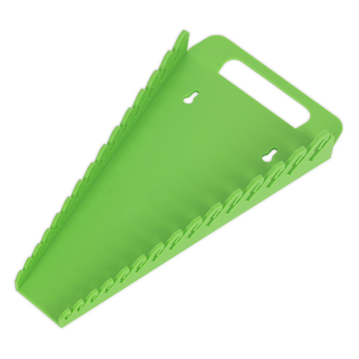 Spanner Rack Capacity 15 Spanners - Hi-Vis Green