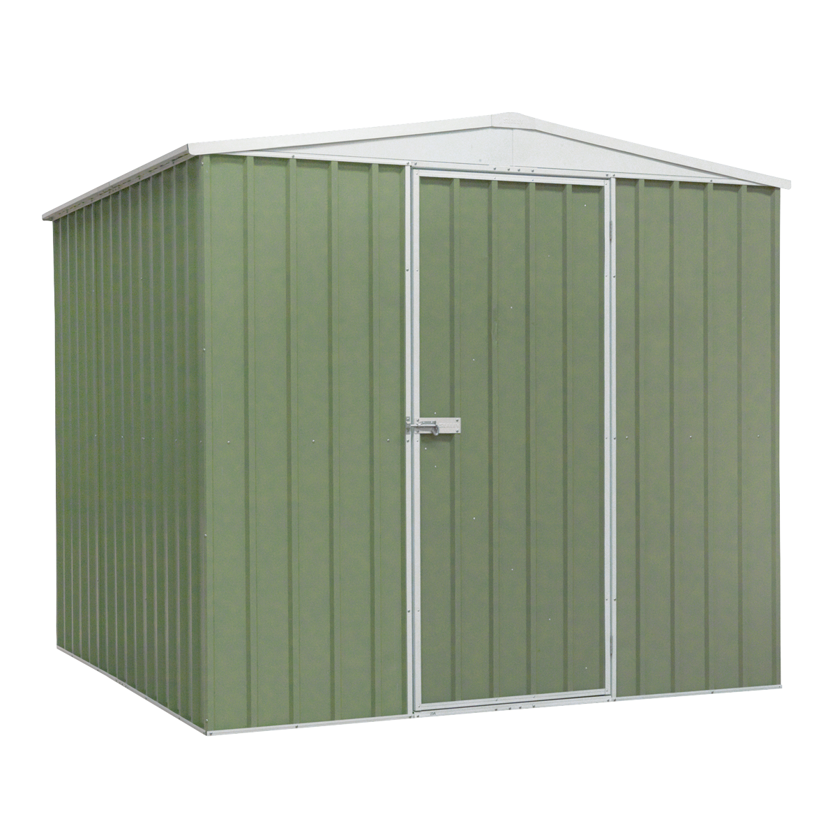 Dellonda Galvanised Steel Metal Garden Shed - Green