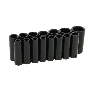 15pc 1/2" Drive Deep Impact Metric Socket Set 10 - 30mm