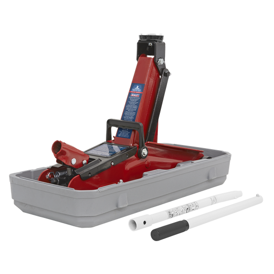 2 Tonne Short Chassis Trolley Jack with Storage Case