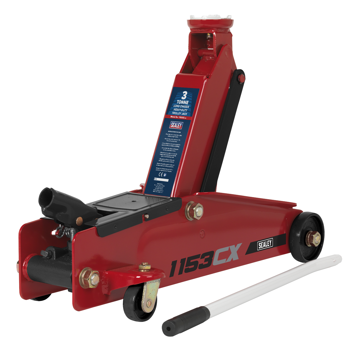 3 Tonne Long Reach Heavy-Duty Trolley Jack