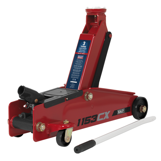 3 Tonne Long Reach Heavy-Duty Trolley Jack