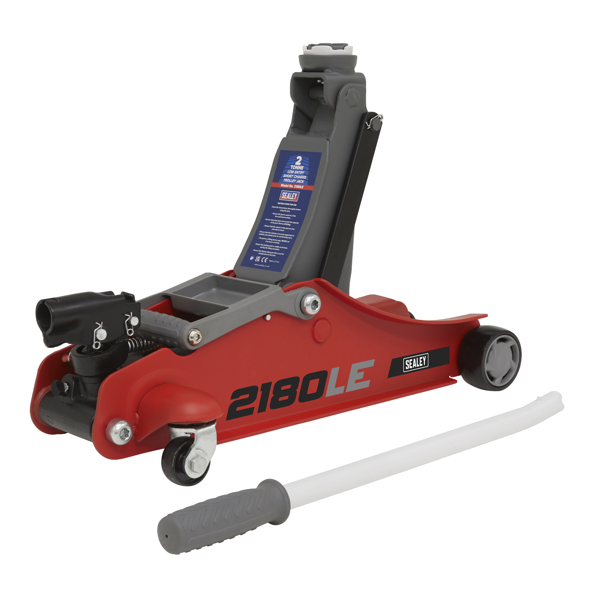 2 Tonne Low Profile Short Chassis Trolley Jack with 180° Handle