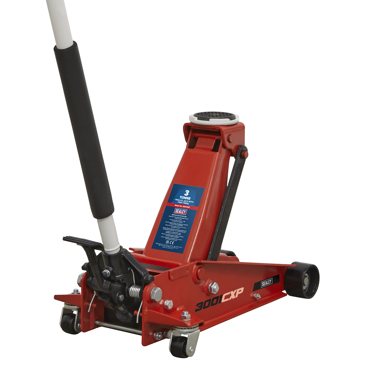 3 Tonne Trolley Jack with Foot Pedal