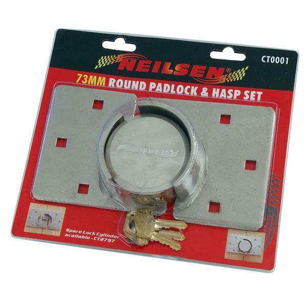 Round Padlock And Hasp Set