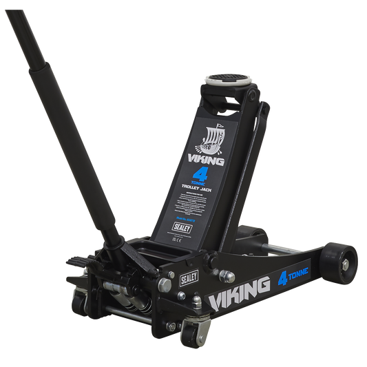Viking 4 Tonne Low Profile Professional Trolley Jack with Rocket Lift