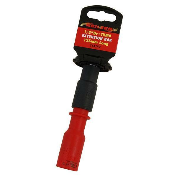 125mm 1/2" Drive Insulated 1000 Volt VDE Socket / Ratchet Extension Bar