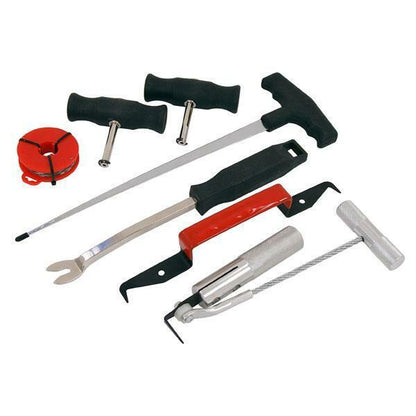 Windscreen Glass Removal Tool Set For Bonded & Rubber Seal Screens