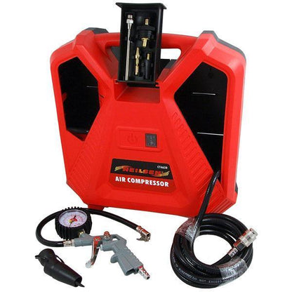 Portable Air Compressor 1100W Tyre Inflator Gauge 8pc