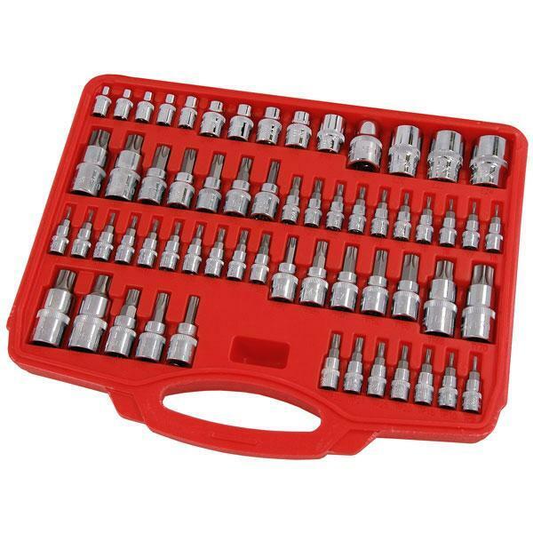 60pc Master Star Socket Set Torx Tamper Proof etc